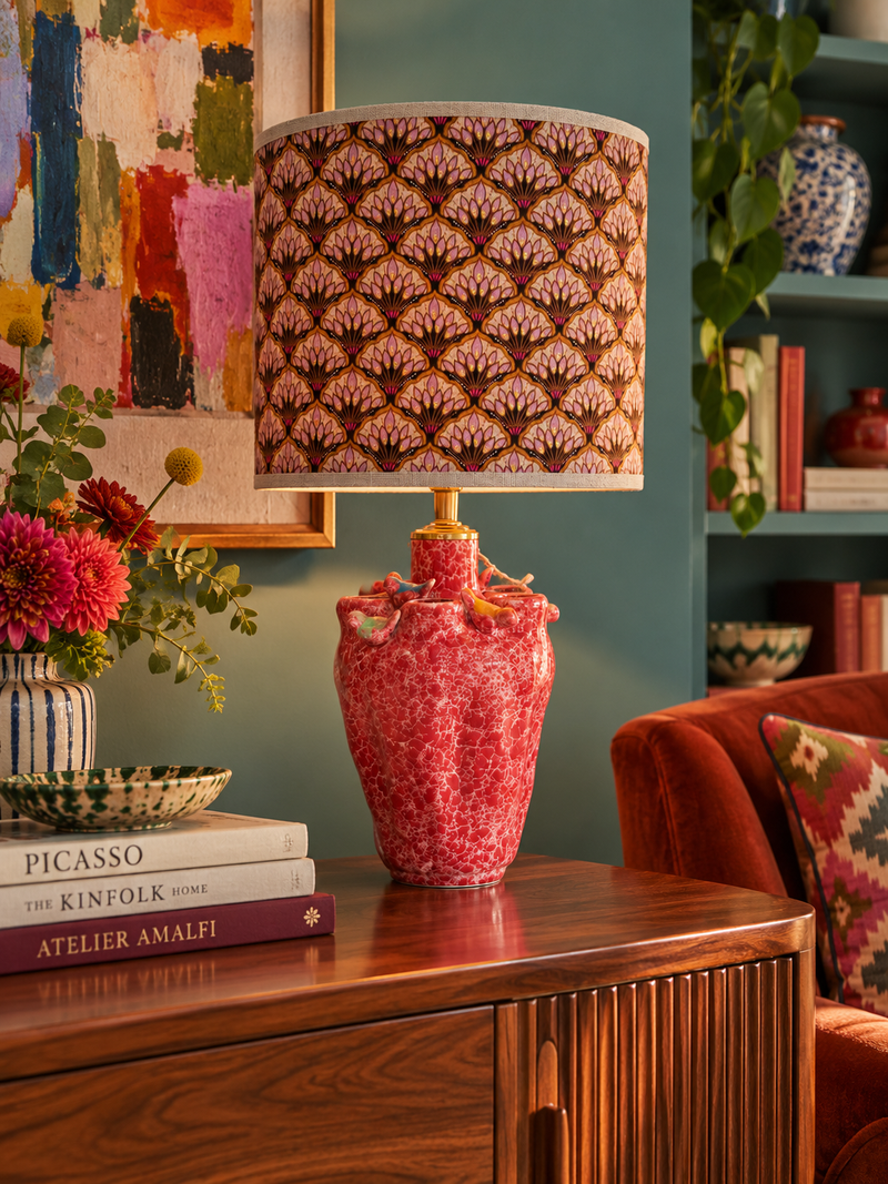 Eclectisch – handgemaakte lampen en lampenkappen van Studio Margareth in een sfeervol interieur