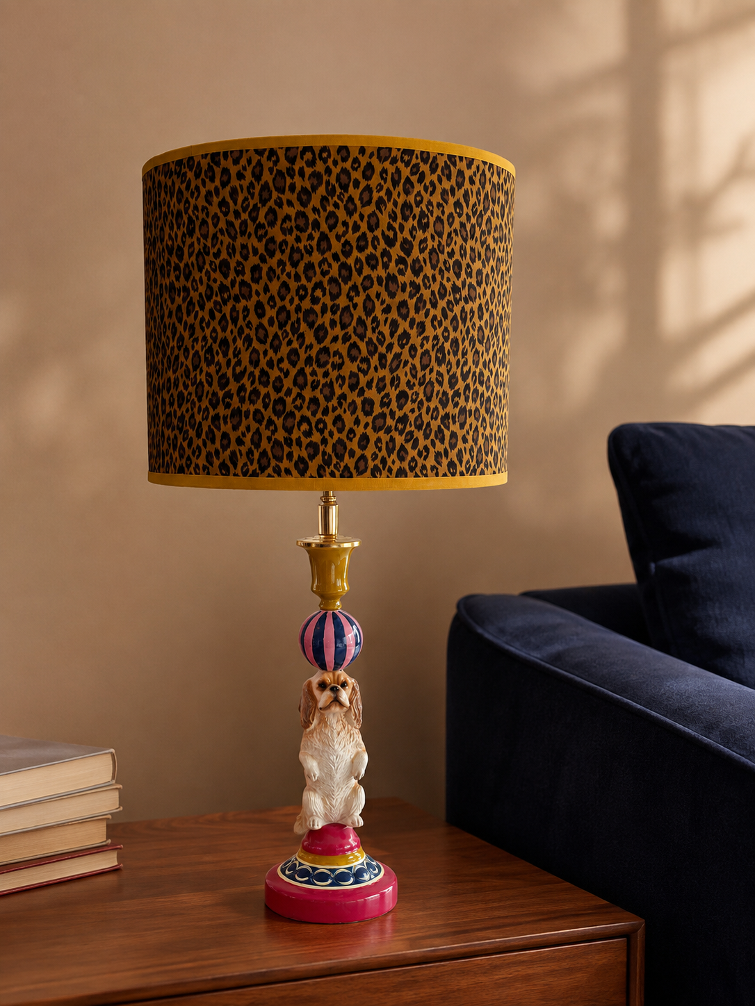 Studio Margareth Casa Charlie – Draadloze Oplaadbare Tafellamp, Panterprint