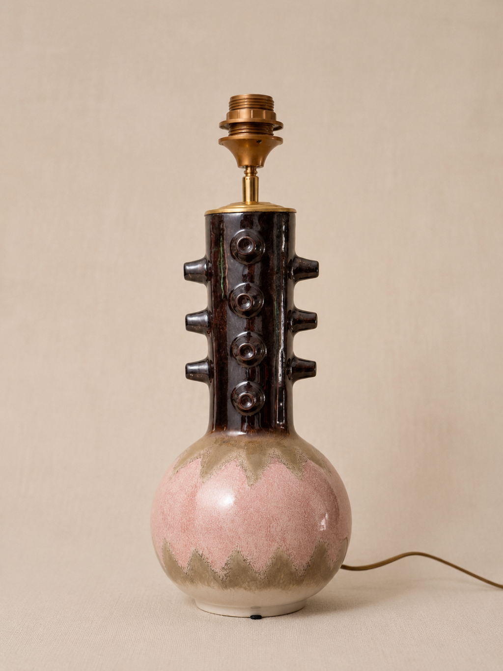 Studio Margareth Rosa Forma Tafellamp – Keramiek Roze, Handgemaakt, E27