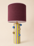 Handgemaakte Casa Sorbet tafellamp met roze lampenkap van Studio Margareth