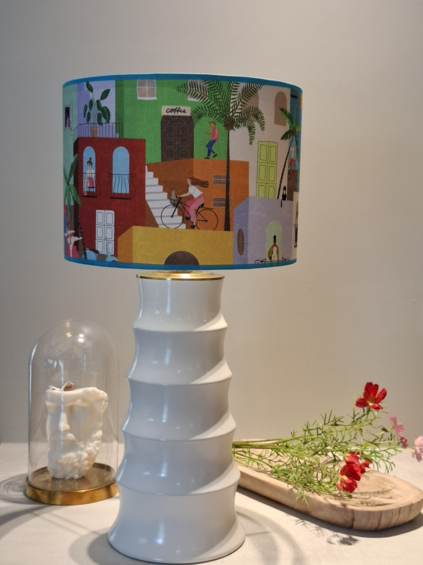 Kleurrijke lamp voor modern interieur